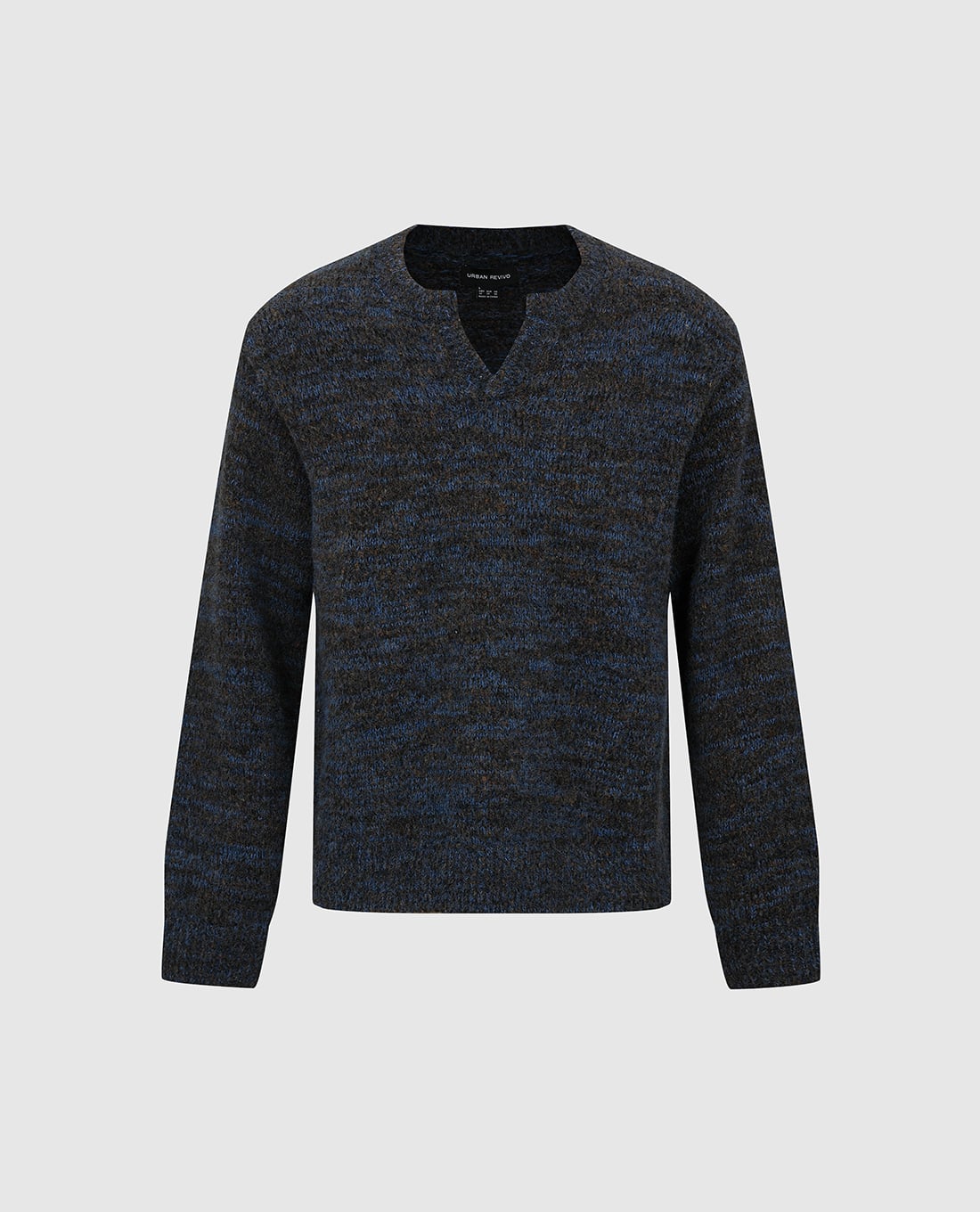 URBAN REVIVO - Áo sweater nam cổ V tay dài