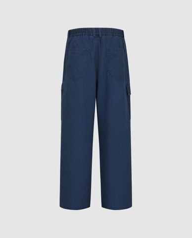  URBAN REVIVO - Quần nam ống rộng lưng thun 