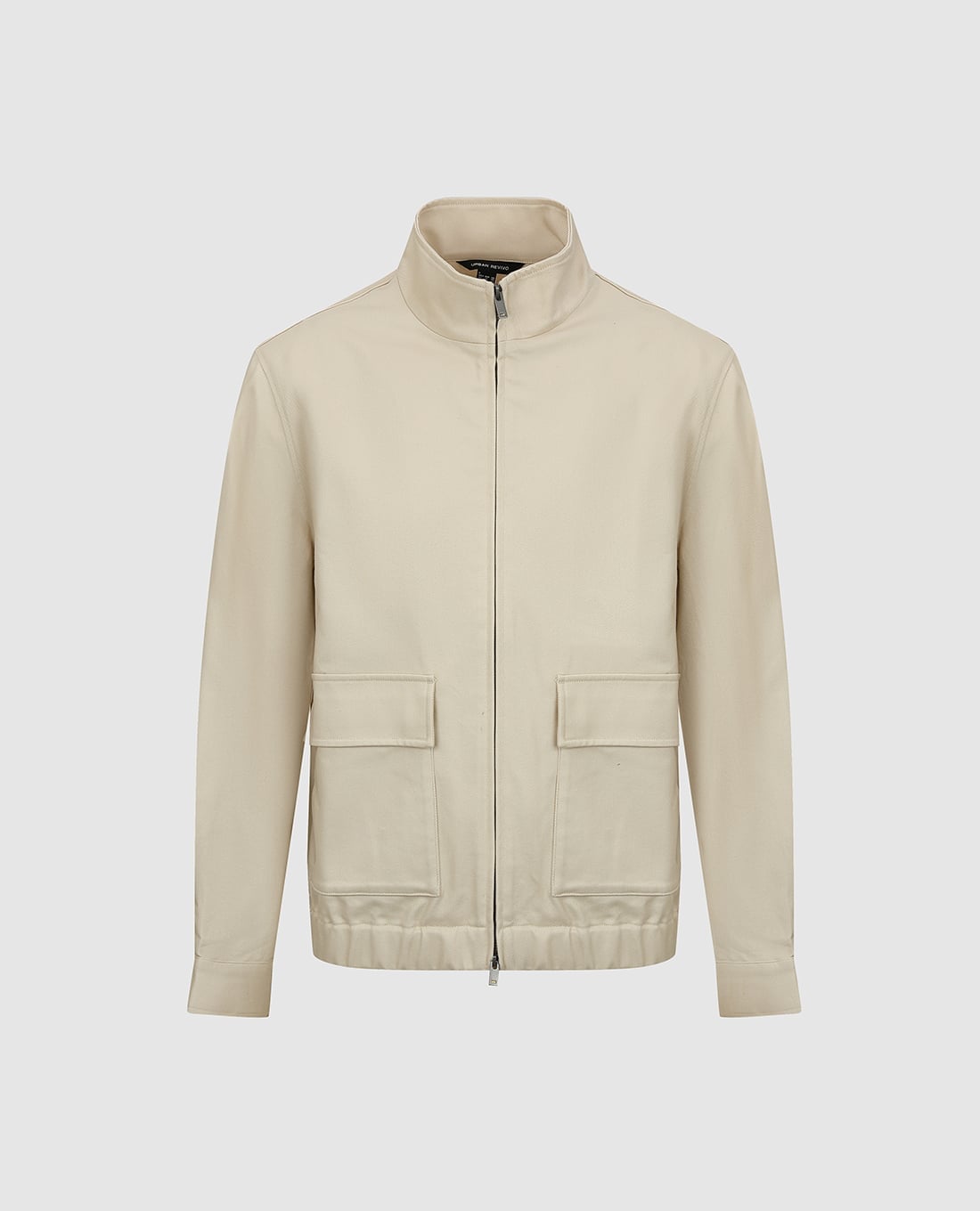 URBAN REVIVO - Áo khoác thể thao nam cổ cao túi hộp