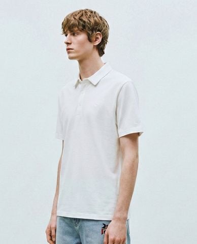  URBAN REVIVO - Áo polo nam cổ bẻ tay ngắn thanh lịch 