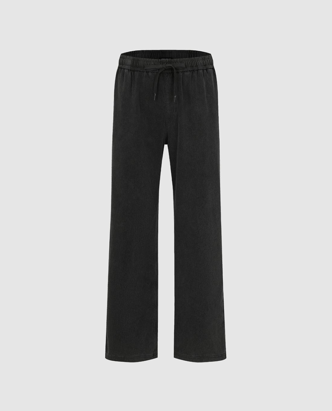 URBAN REVIVO - Quần jeans nam ống đứng lưng thun