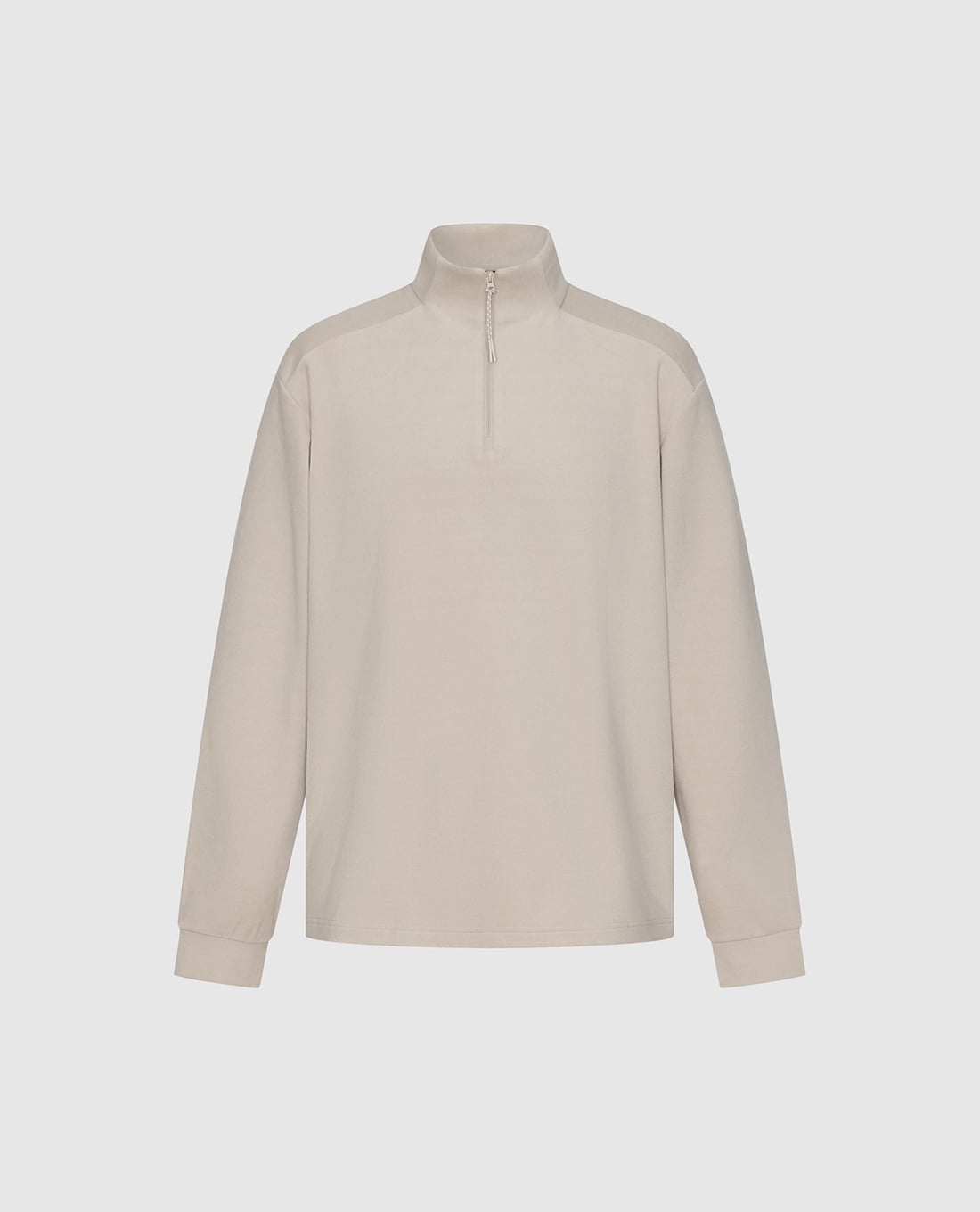 URBAN REVIVO - Áo sweatshirt nam cổ trụ khóa kéo