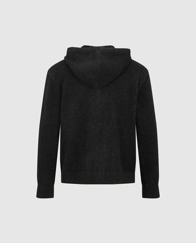  URBAN REVIVO - Áo khoác cardigan nam phối mũ dệt chữ 