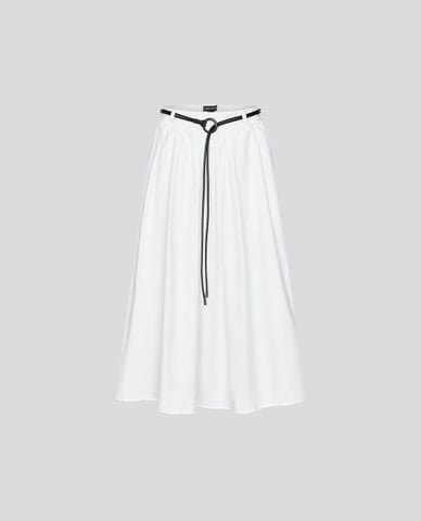  URBAN REVIVO - Chân váy chữ A midi thắt dây 