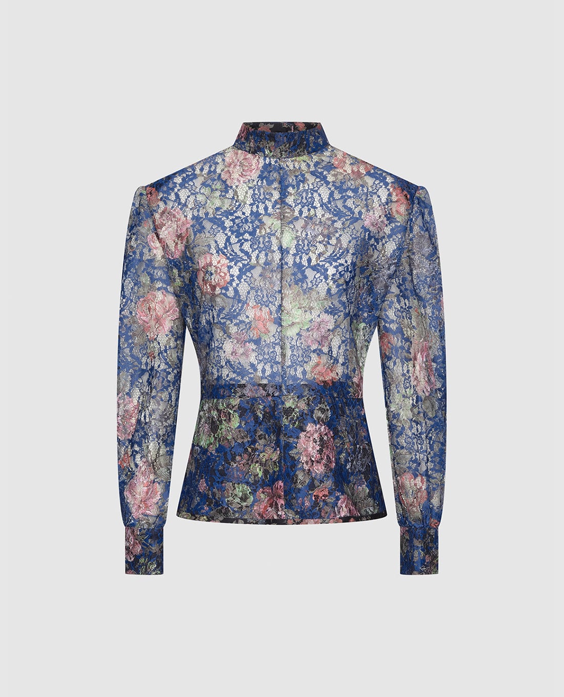 URBAN REVIVO - Áo kiểu nữ cổ trụ tay dài phom ôm