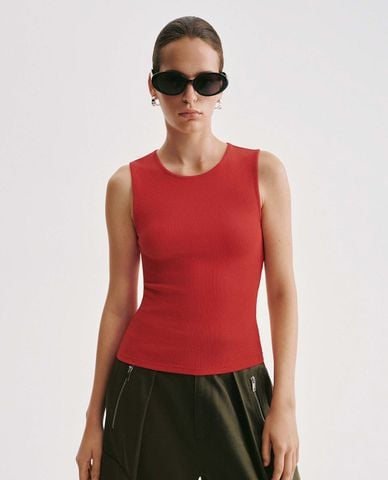  URBAN REVIVO - Áo sát nách nữ cut out phom ôm 