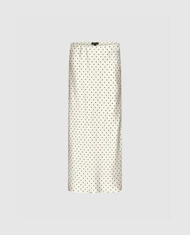  URBAN REVIVO - Chân váy phom suông midi chấm bi 