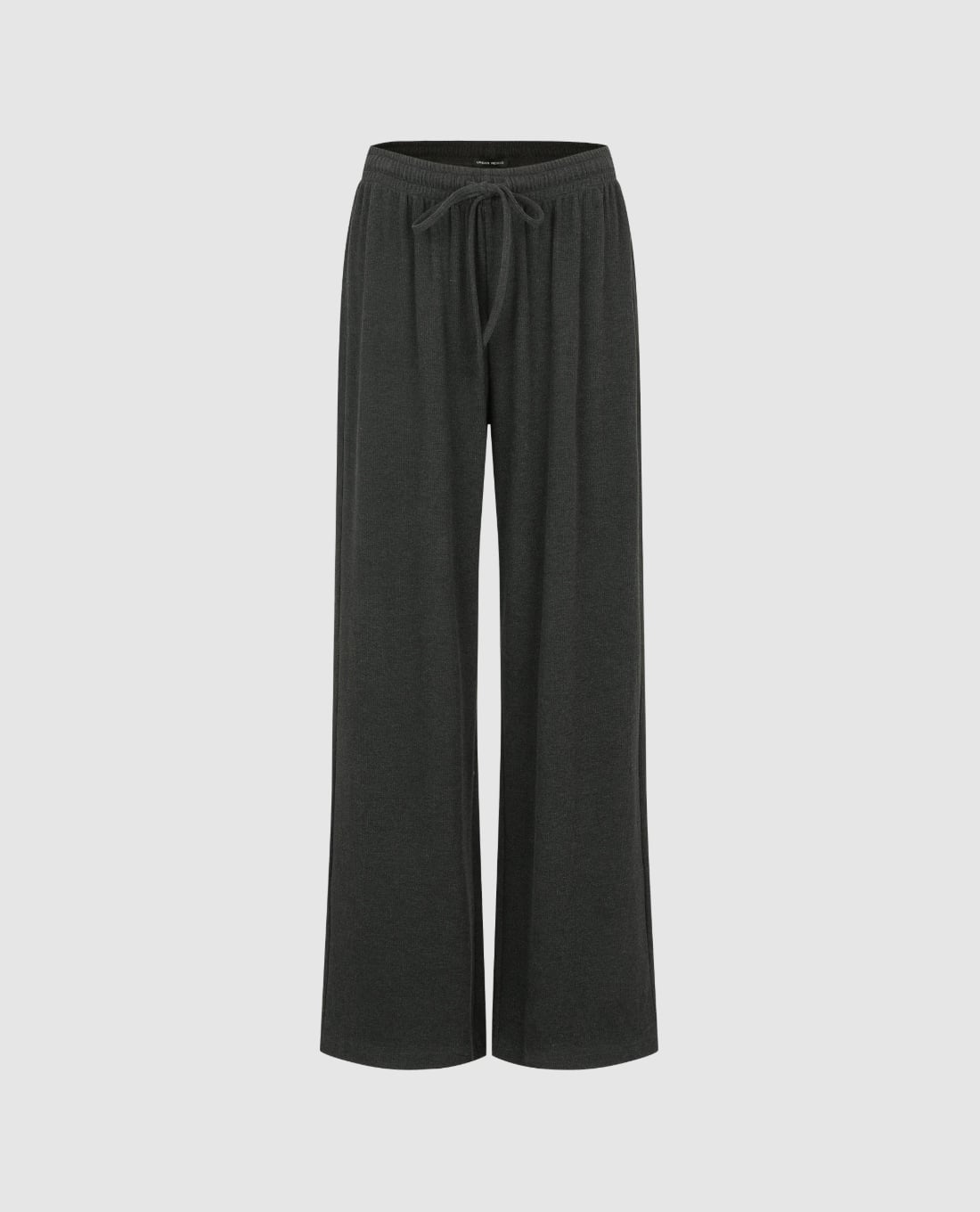 URBAN REVIVO - Quần nữ ống rộng lưng thun dây rút