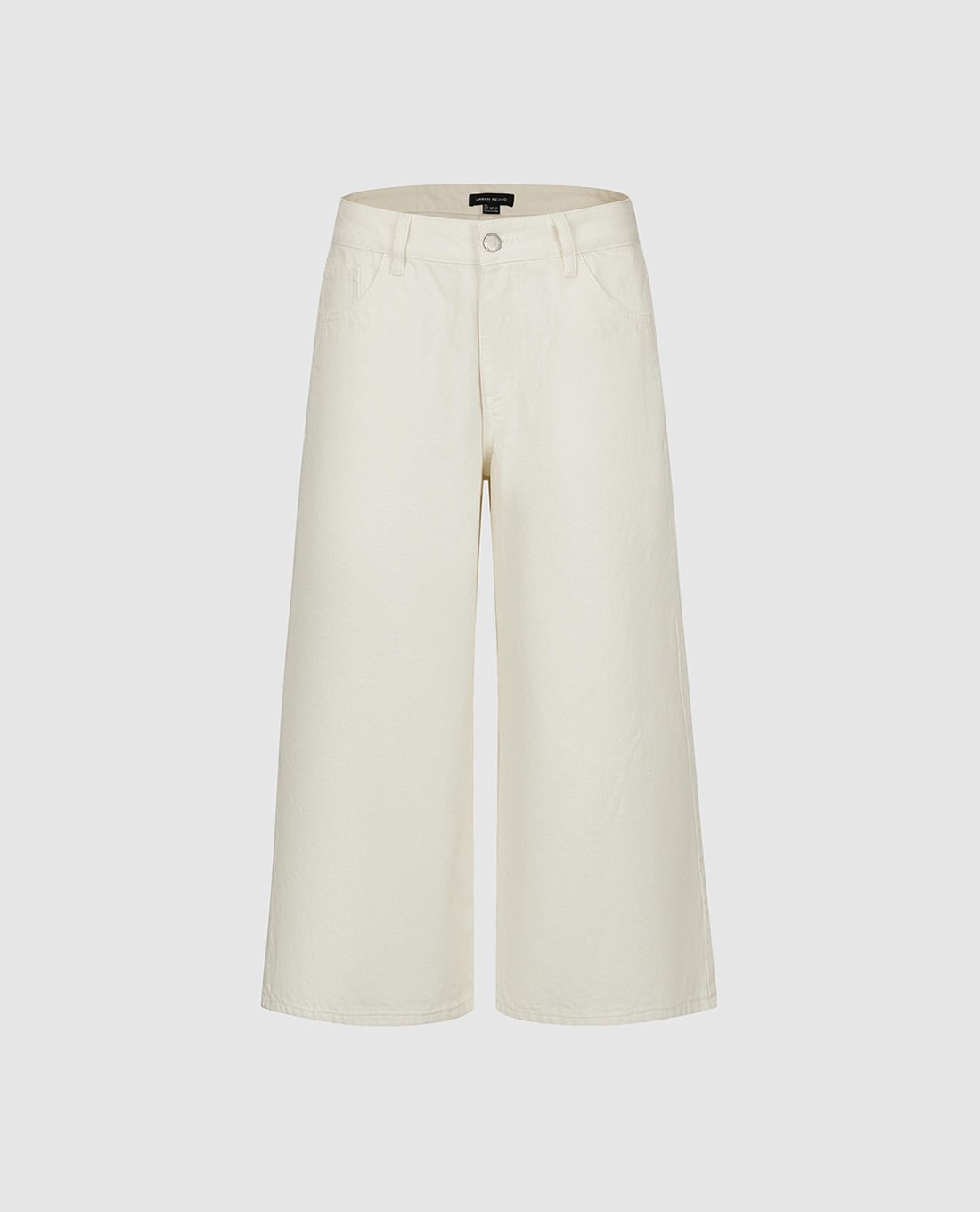 URBAN REVIVO - Quần jeans lửng nữ ống rộng thanh lịch