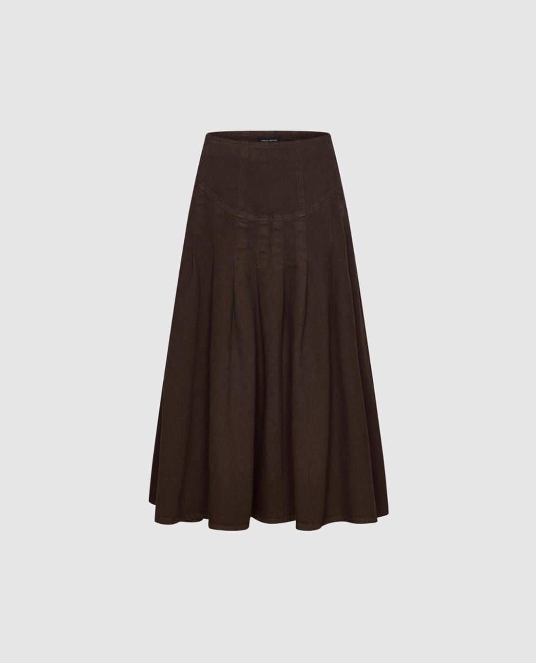 URBAN REVIVO - Chân váy denim midi dáng chữ A