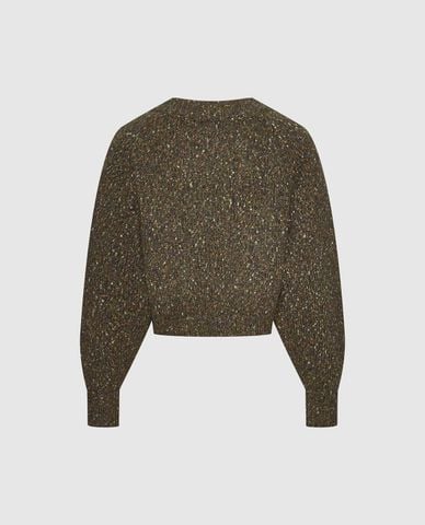  URBAN REVIVO - Áo khoác cardigan nữ buộc dây đính hạt 