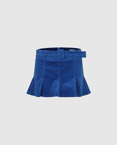  URBAN REVIVO - Chân váy chữ A mini kèm đai thắt 