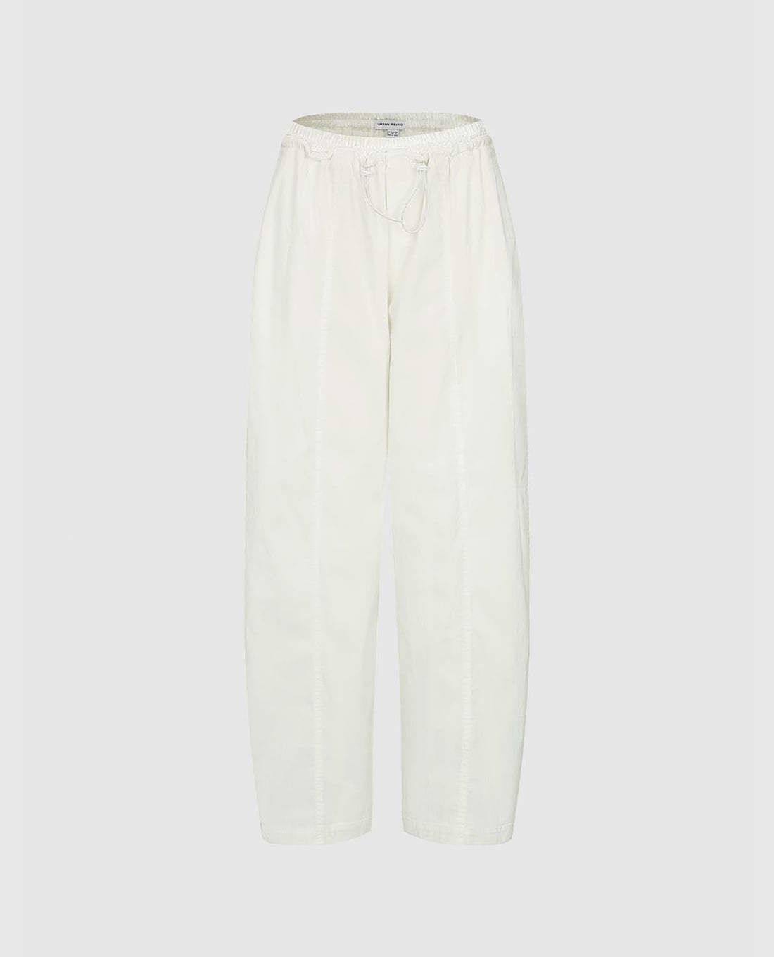 URBAN REVIVO - Quần jogger nữ lưng thun phối dây rút