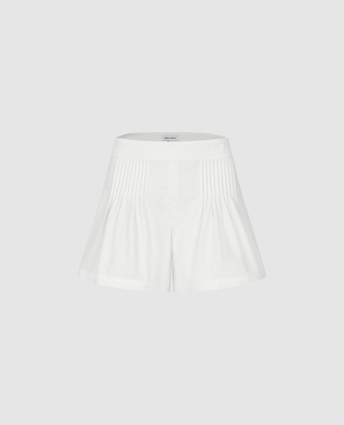 URBAN REVIVO - Quần short nữ ống rộng xếp li