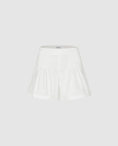  URBAN REVIVO - Quần short nữ ống rộng xếp li 