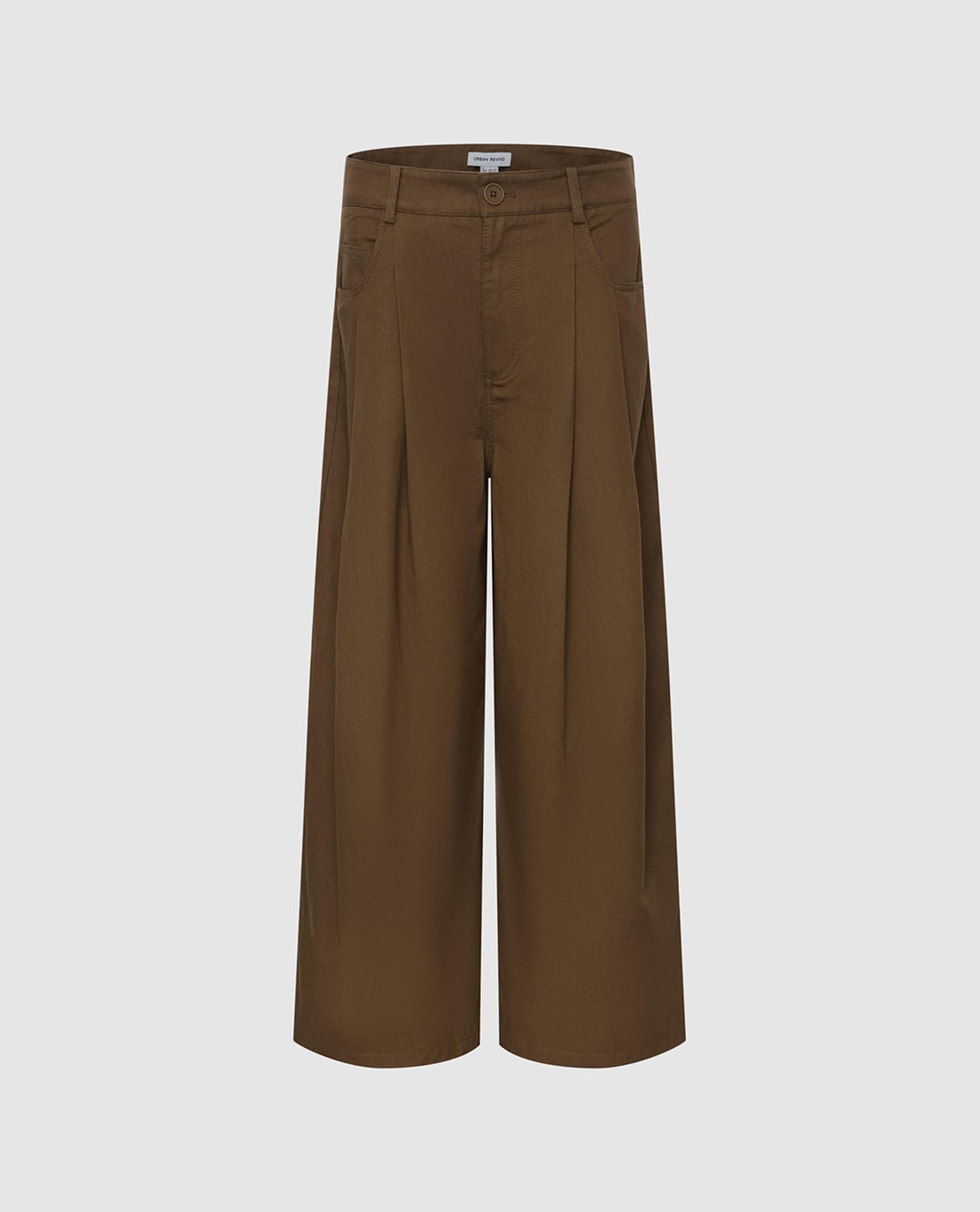 URBAN REVIVO - Quần nữ ống rộng xếp li