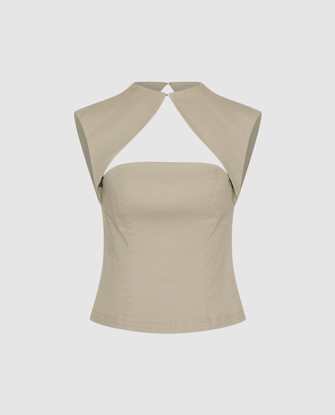 URBAN REVIVO - Áo sát nách nữ cổ tròn cut out phom ôm