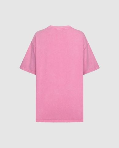  URBAN REVIVO - Áo thun nữ cổ tròn tay ngắn in hình 