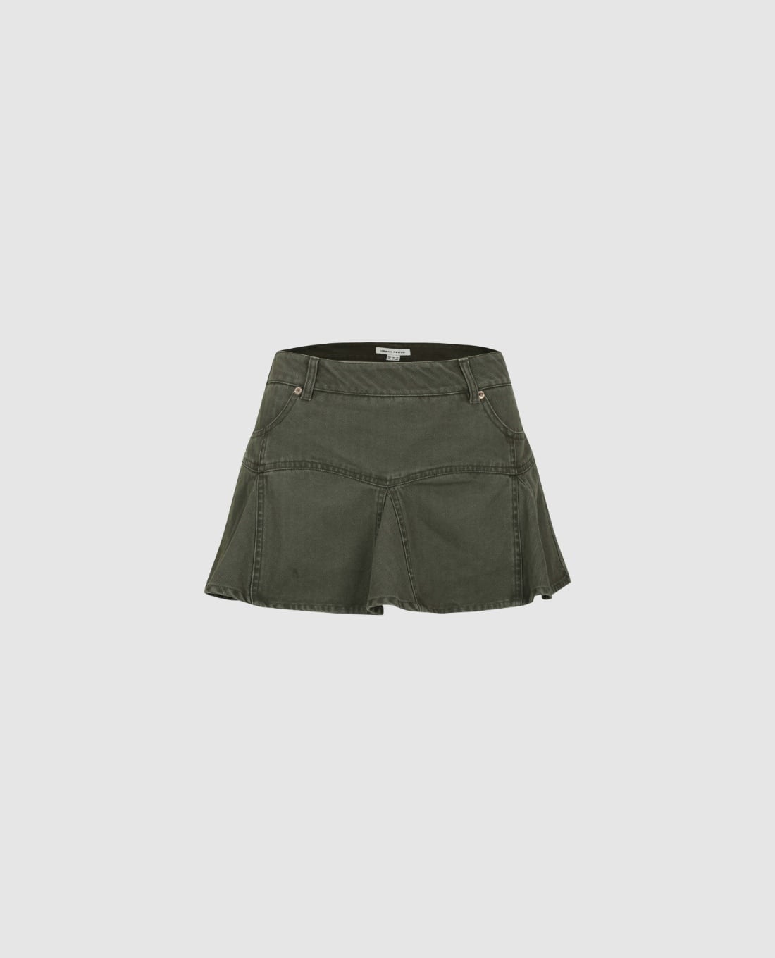 URBAN REVIVO - Chân váy denim mini dáng xoè