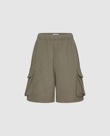  URBAN REVIVO - Quần short nữ ngang gối phối túi hộp 