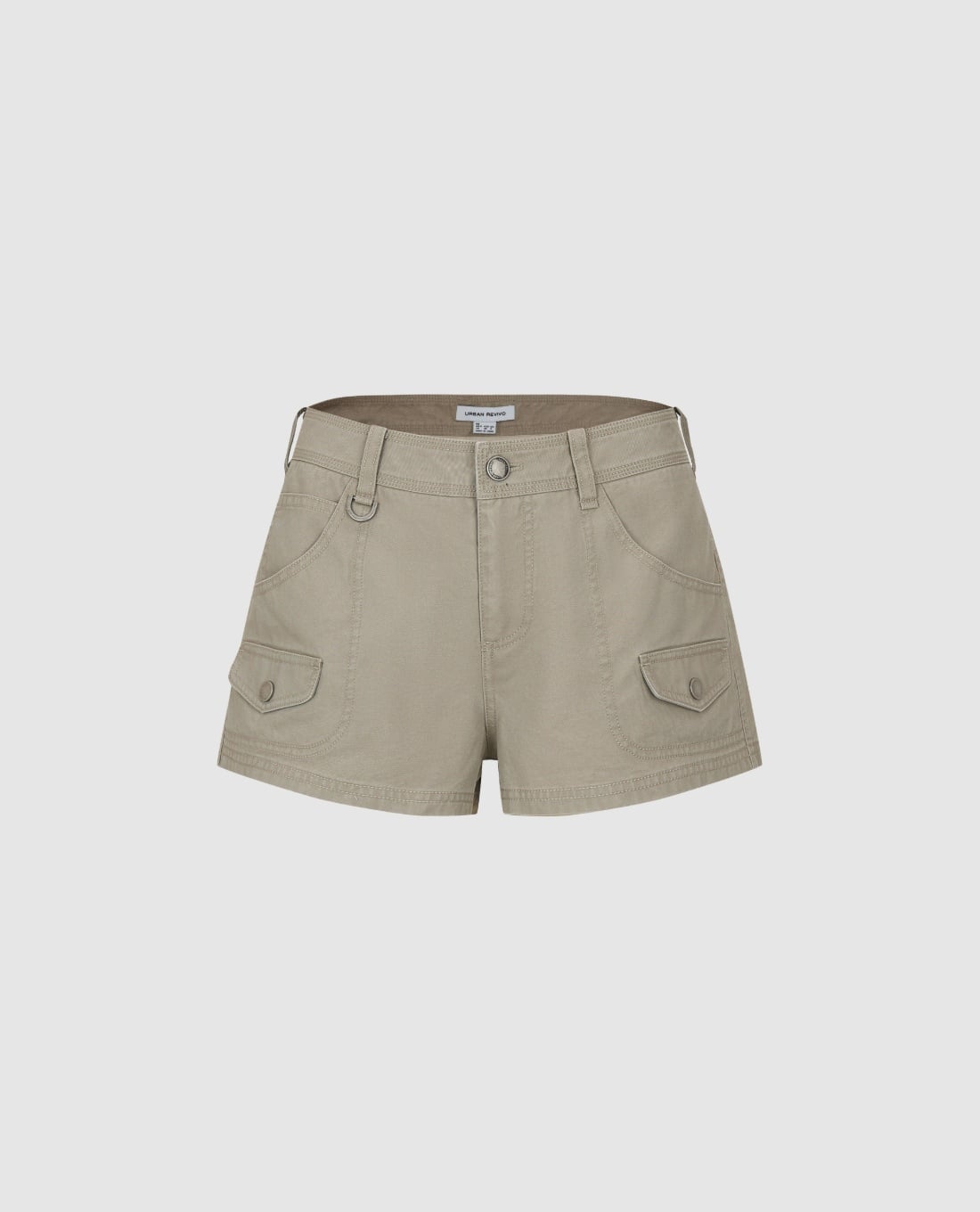 URBAN REVIVO - Quần short ngắn nữ phối túi