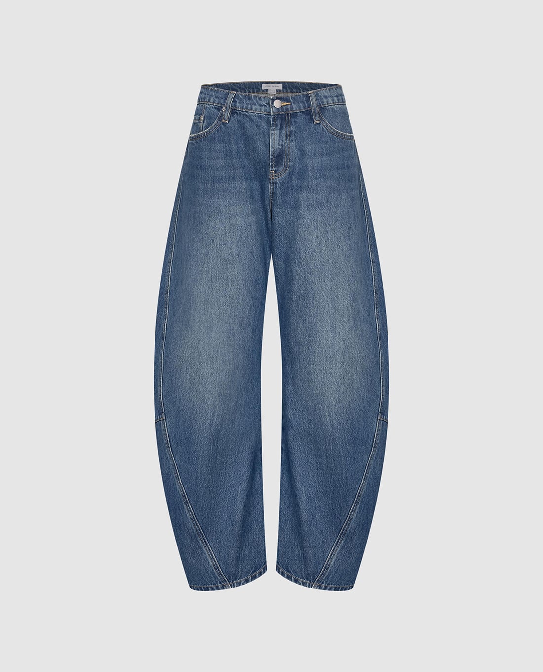 URBAN REVIVO - Quần jeans nữ ống rộng dáng cong