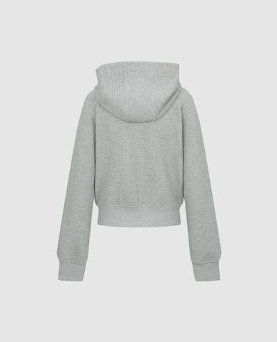  URBAN REVIVO - Áo khoác phối mũ nữ tay dài khóa kéo 