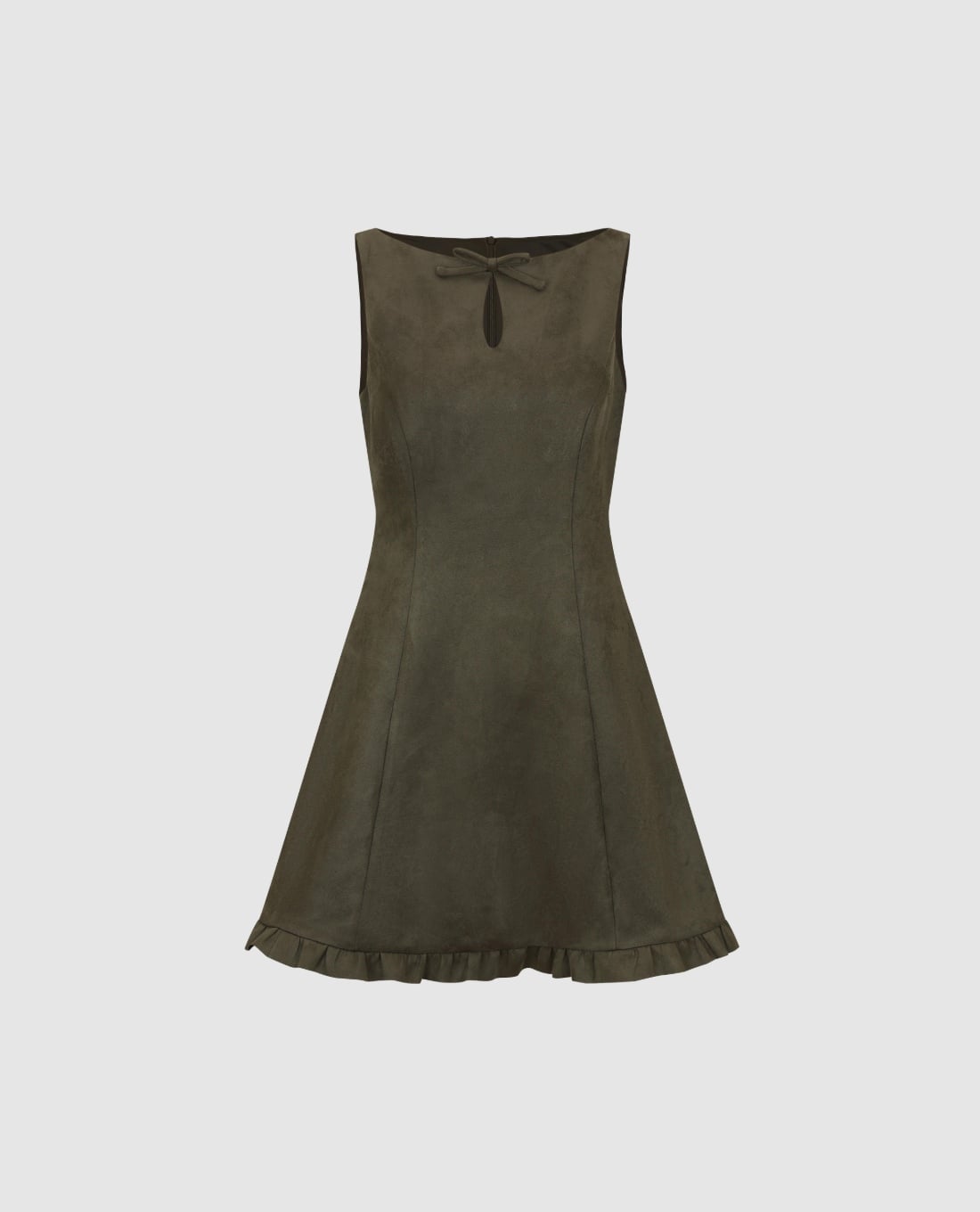 URBAN REVIVO - Đầm sát nách mini cổ khoét giọt nước