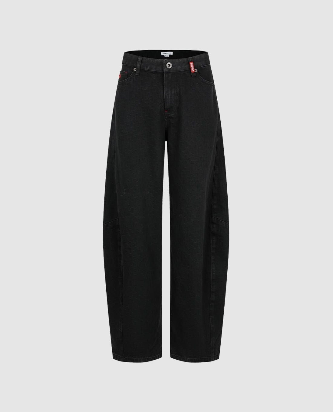 URBAN REVIVO - Quần jeans nữ ống rộng dáng cong
