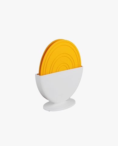  SALLEMA - Set 2 miếng lót nồi silicone hình quả trứng 