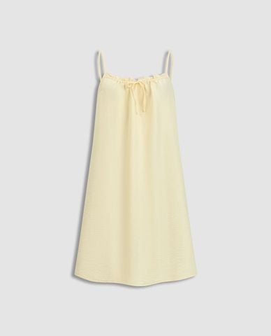  MISAKI - Đầm ngắn nữ mặc nhà hai dây cotton 
