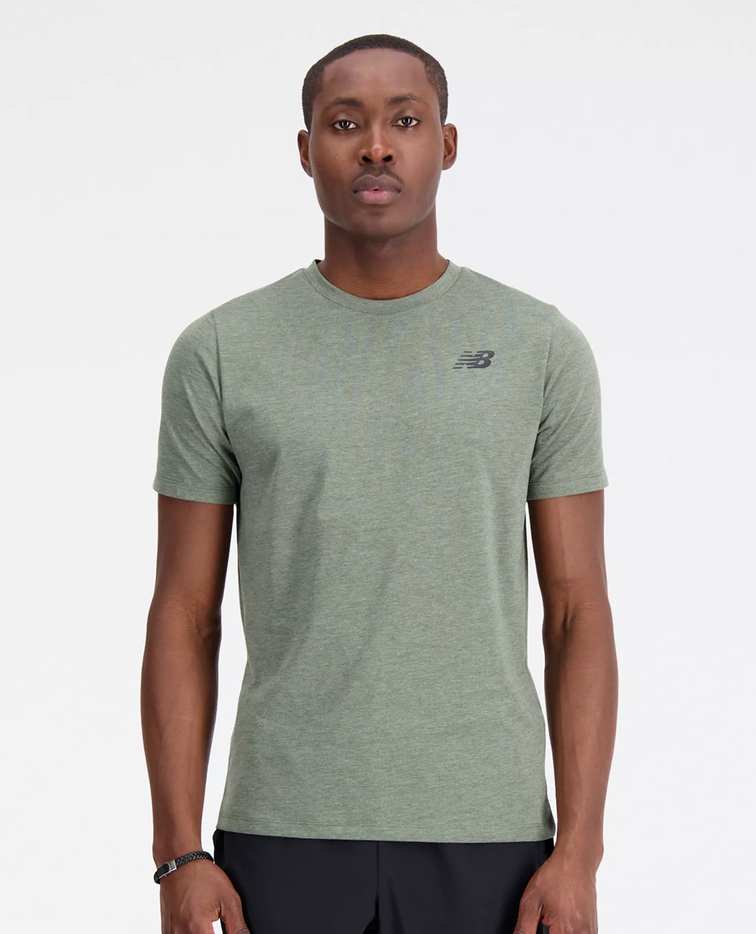 NEW BALANCE - Áo thun thể thao nam cổ tròn tay ngắn