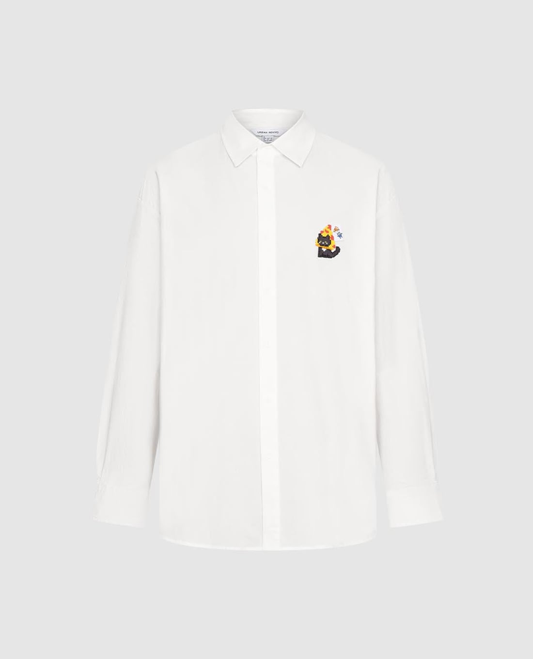 URBAN REVIVO - Áo sơ mi nam tay dài in hình pixel