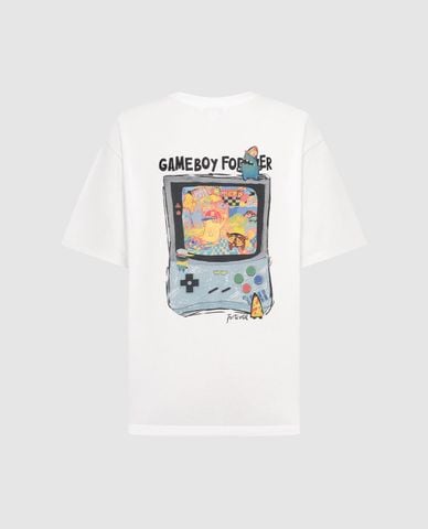  URBAN REVIVO - Áo thun nam cổ tròn tay ngắn in họa tiết 