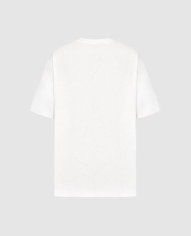  URBAN REVIVO - Áo thun nam cổ tròn tay ngắn phối hình 