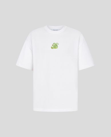  URBAN REVIVO - Áo thun nam cổ tròn tay ngắn in họa tiết 