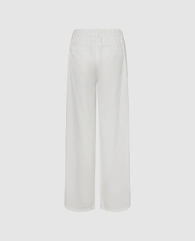  URBAN REVIVO - Quần jeans nữ ống rộng phối dây rút 