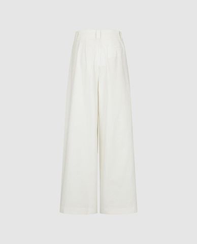  URBAN REVIVO - Quần jeans nữ ống rộng xếp li 