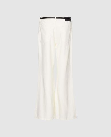  URBAN REVIVO - Quần jeans nữ ống loe kèm thắt lưng 