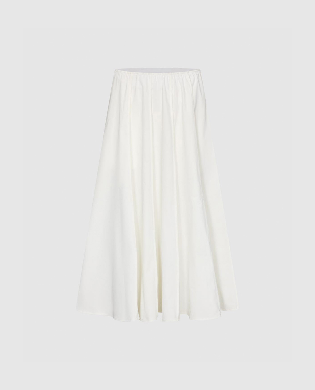 URBAN REVIVO - Chân váy chữ A midi xếp li lưng thun