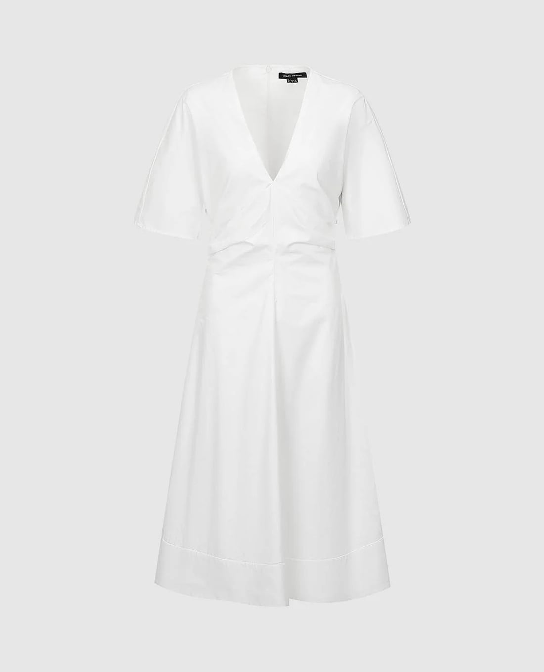 URBAN REVIVO - Đầm midi cổ V tay ngắn