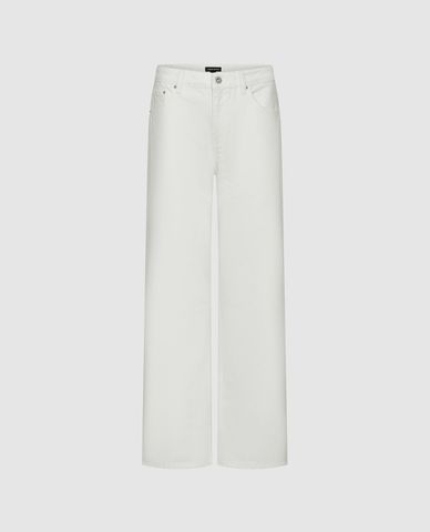  URBAN REVIVO - Quần jeans nữ ống rộng thời trang 