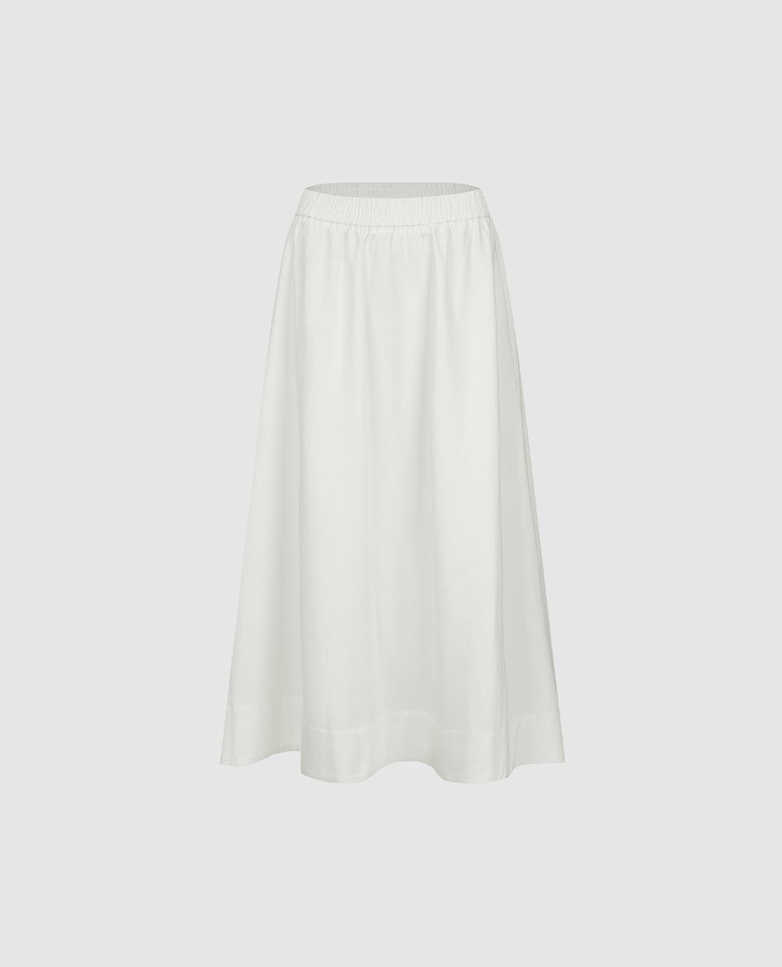 URBAN REVIVO - Chân váy denim midi lưng thun