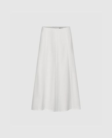  URBAN REVIVO - Chân váy denim midi dáng xòe 