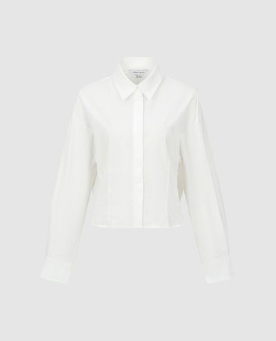  URBAN REVIVO - Áo sơ mi nữ tay dài bo thun 