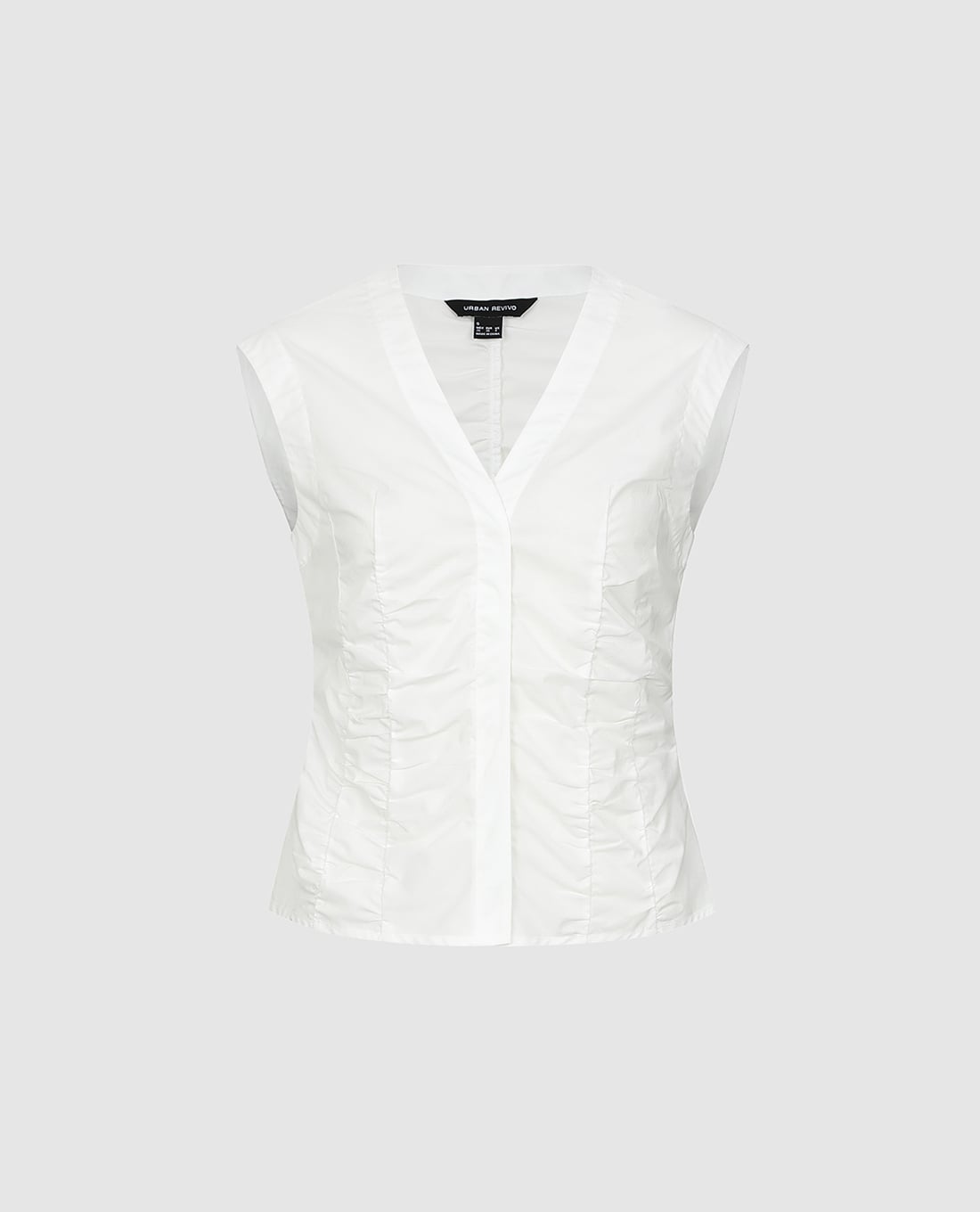 URBAN REVIVO - Áo sát nách nữ cổ V phom ôm