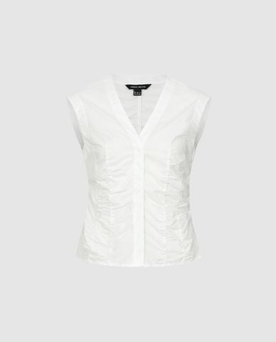  URBAN REVIVO - Áo sát nách nữ cổ V phom ôm 