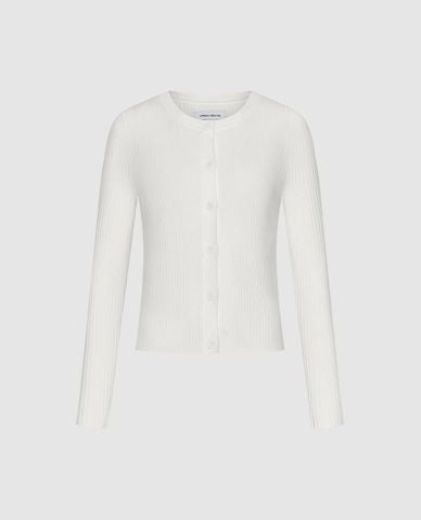  URBAN REVIVO - Áo khoác cardigan nữ cổ tròn tay dài phom ôm 