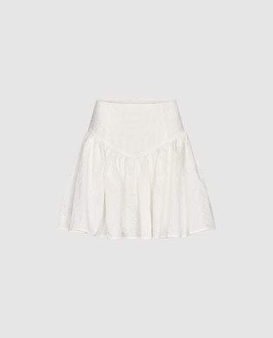  URBAN REVIVO - Chân váy xếp li mini lưng cao 