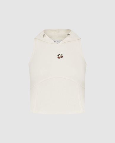  URBAN REVIVO - Áo sát nách nữ phom croptop phối mũ 